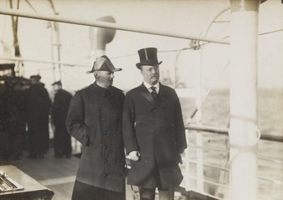 President Roosevelt & Admiral Evans on the Mayflower by William Herman Rau